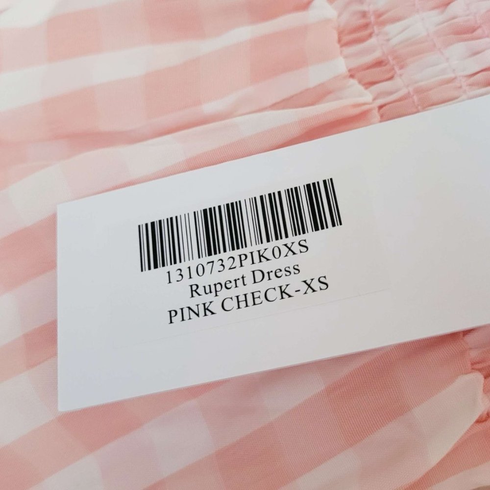 Reformation Rupert Dress in Pink Check - Picture 6 of 9
